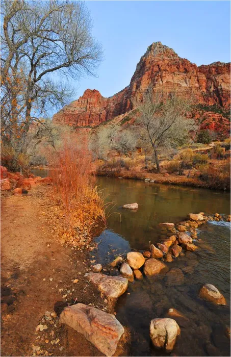 Framed Print : Winter in Zion National Park, Utah, southwest United States of America Framed Print : Winter in Zion National Park, Utah, southwest United States of America