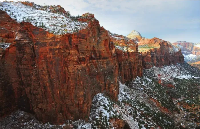 Framed Print : Winter in Zion National Park, Utah, southwest United States of America Framed Print : Winter in Zion National Park, Utah, southwest United States of America