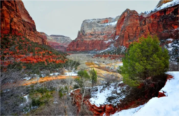 Framed Print : Winter in Zion National Park, Utah, southwest United States of America Framed Print : Winter in Zion National Park, Utah, southwest United States of America