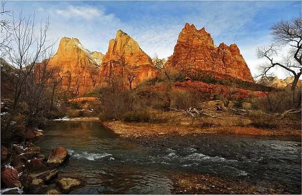 Winter in Zion National Park, Utah, southwest United States of America