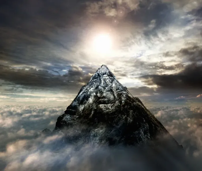 Framed Print : top of the world