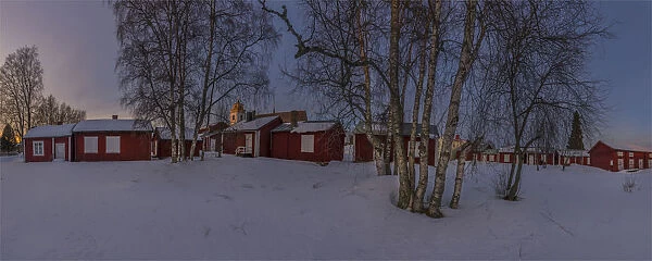 World Heritage listed and historic timbered village of old Lulea, Lapland, Sweden