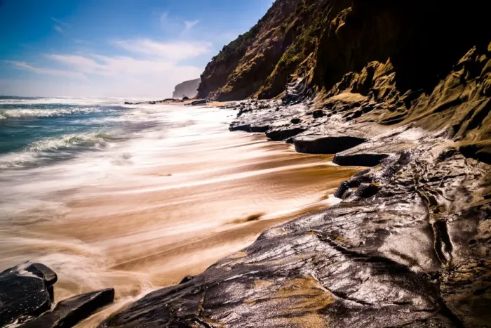 Framed Print : Wreck Beach at Great ocean Road, Victoria