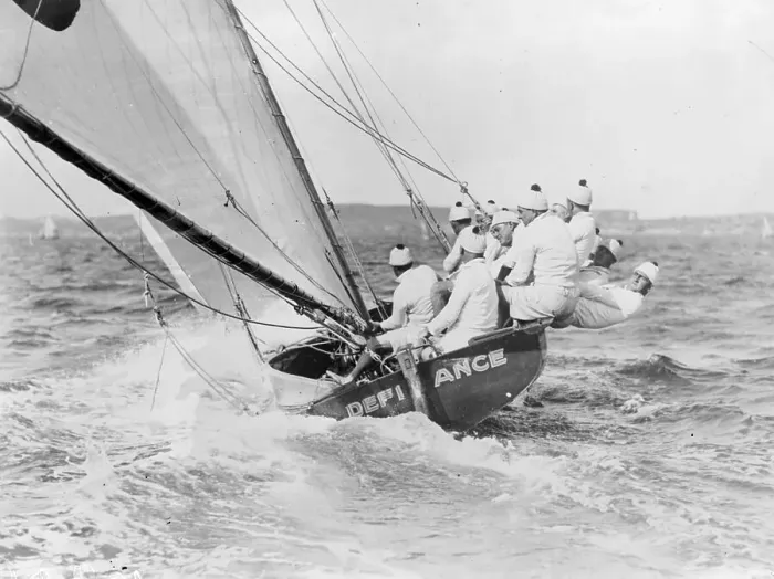 Framed Print : Yachters In Action