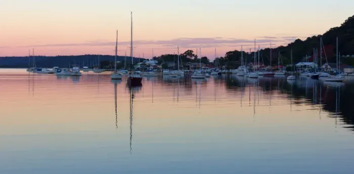 Framed Print : Yachts at sunset with reflection Framed Print : Yachts at sunset with reflection