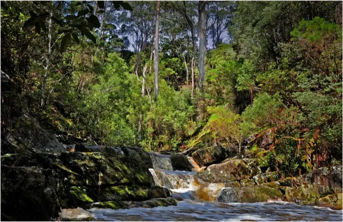 Framed Print : Yarra creek, King Island, Bass Strait, Tasmania, Australia