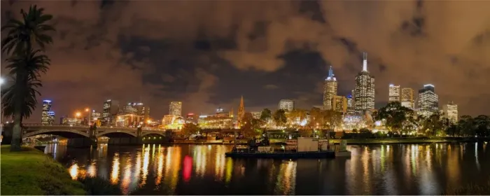 Framed Print : Yarra river reflections, Melbourne, Victoria, Australia