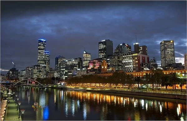 Yarra River reflections, Melbourne, Victoria, Australia