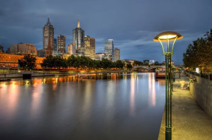 Framed Print : Yarra River and skyline Framed Print : Yarra River and skyline