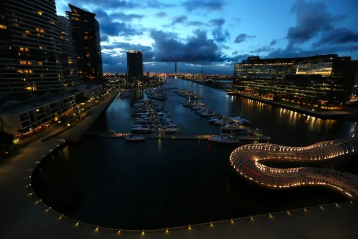 Framed Print : Yarras Edge Marina Yarra River Docklands Framed Print : Yarras Edge Marina Yarra River Docklands