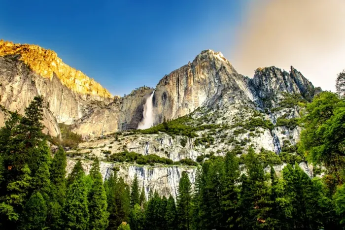 Framed Print : Yosemite Falls at sunrise Framed Print : Yosemite Falls at sunrise