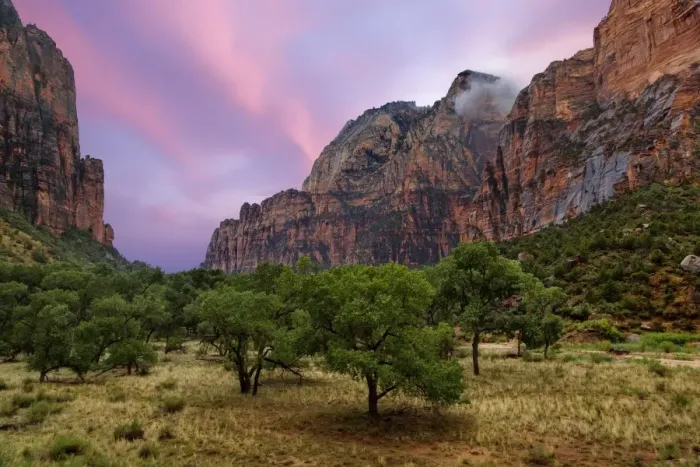 Framed Print : Zion Canyon in Zion National Park, Utah, United States of America