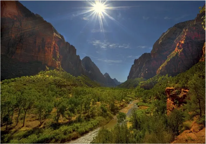 Framed Print : Zion national Park in south western United States Framed Print : Zion national Park in south western United States