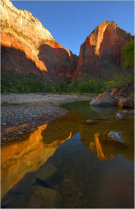 Framed Print : Zion national Park in south western United States