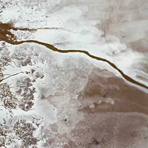 Abstract aerial view of Salt lake