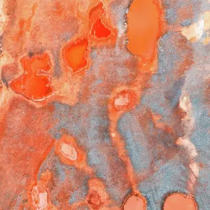 Abstract drone photo showing iron ore deposits Abstract drone photo showing iron ore deposits