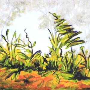 Abstract Garden and Plants Acrylic Painting Abstract Garden and Plants Acrylic Painting