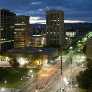 Adelaide street at night Adelaide street at night