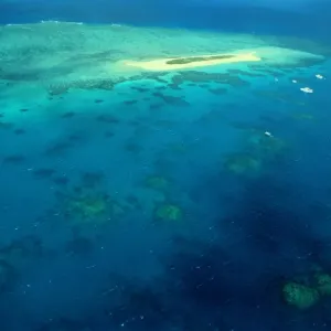 Aerial of the Great Barrier Reef, Australia