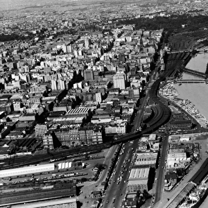 Aerial Of Melbourne, Australia, 1954