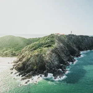 Aerial photograph showing Cape Byron, Byron Bay, New South Wales, Australia