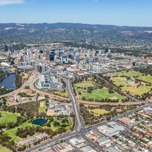 Aerial view of Adelaide, South Australia