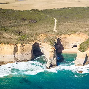 Aerial view of twelve apostles coast, Australia