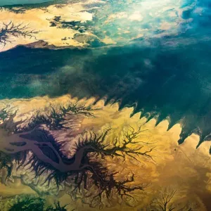 Aerial view Australian Outback