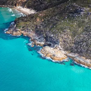 Aerial view of Cape Moreton an Island near Brisbane