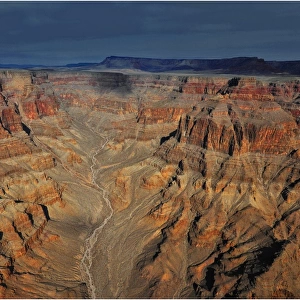 Aerial view of the Colorado Plateau near the western end of the Grand Canyon