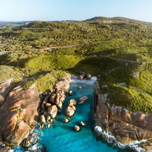Aerial View of Elephant Rocks Denmark Western Australia - 4K DRONE PHOTO Aerial View of Elephant Rocks Denmark Western Australia - 4K DRONE PHOTO