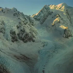 Aerial view, Glaciers, Mount Cook National Park, South Island of New Zealand Aerial view, Glaciers, Mount Cook National Park, South Island of New Zealand