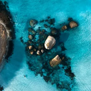Aerial View of Greens Pool Denmark Western Australia - 4K DRONE Aerial View of Greens Pool Denmark Western Australia - 4K DRONE