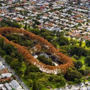 Vista aérea sobre Hyde Park - Perth, Australia Occidental. Vista aérea sobre Hyde Park - Perth, Australia Occidental.