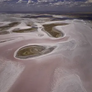 aerial view of lake Tyrrell