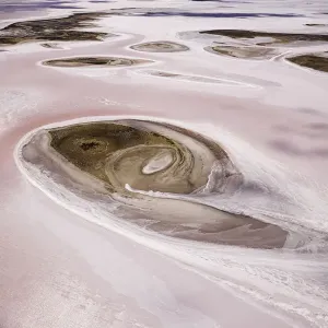 aerial view of lake Tyrrell