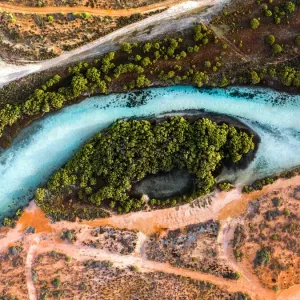 Aerial View of Little Lagoon Shark Bay - DRONE PHOTO 4K Aerial View of Little Lagoon Shark Bay - DRONE PHOTO 4K