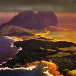 Aerial view of Lord Howe Island
