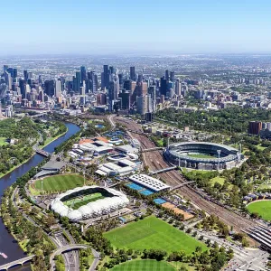 Aerial view of Melbourne