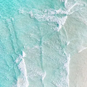 Aerial view of ocean and a beach, Esperance, Australia