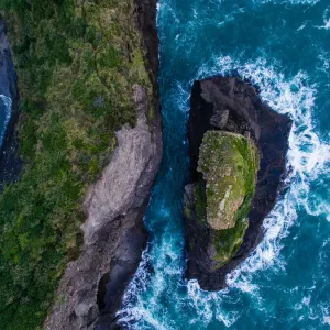 Aerial view of Piha Beach, Auckland, New Zealand Aerial view of Piha Beach, Auckland, New Zealand
