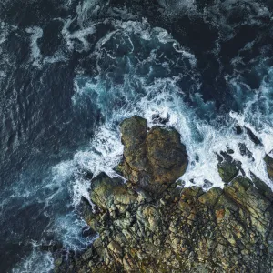 Aerial view of Point Ellen, Vivonne Bay, Kangaroo Island, South Australia