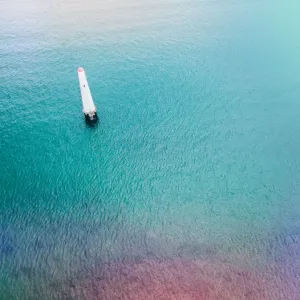 Aerial view of the Port Melbourne and Princess Pier