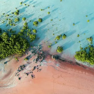 Aerial View of Roebuck Bay, Broome Western Australia Aerial View of Roebuck Bay, Broome Western Australia
