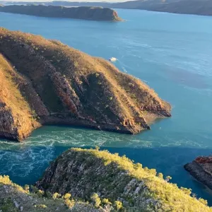 Aerial view of Spectacular Horizontal falls