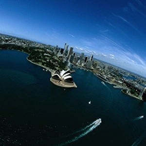 Aerial View of the Sydney Opera House in Australia