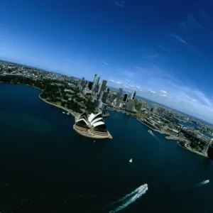 Aerial View of the Sydney Opera House in Australia Aerial View of the Sydney Opera House in Australia