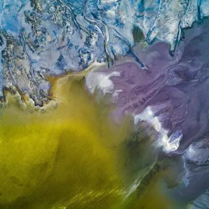 Aerial view of mine tailings, Kalgoorlie, Australia Aerial view of mine tailings, Kalgoorlie, Australia