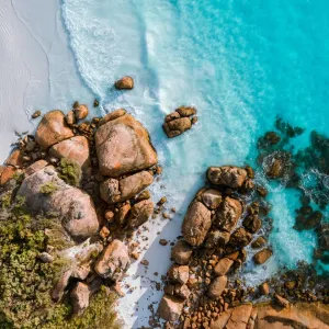 Aerial View of Thistle Cove, Cape Le Grand, Esperance Western Australia - 4K DRONE PHOTO Aerial View of Thistle Cove, Cape Le Grand, Esperance Western Australia - 4K DRONE PHOTO