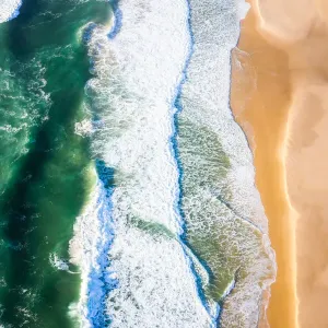 Aerial Beach Print, New South Wales Morning Scene Aerial Beach Print, New South Wales Morning Scene